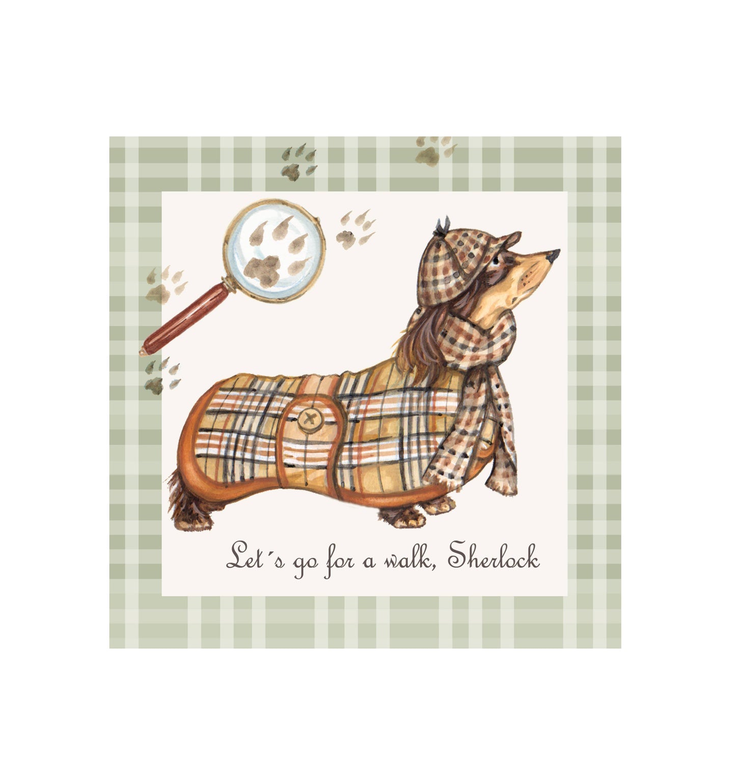 Sac en coton - Teckel Sherlock