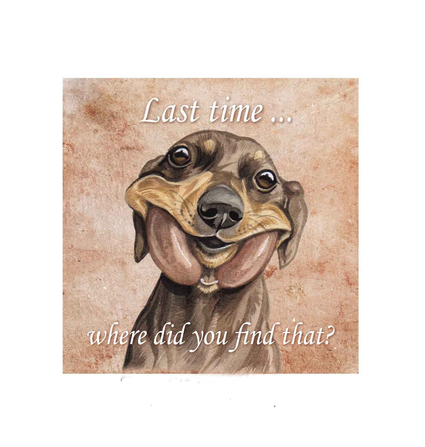 Sac en coton - Teckel - Vintage