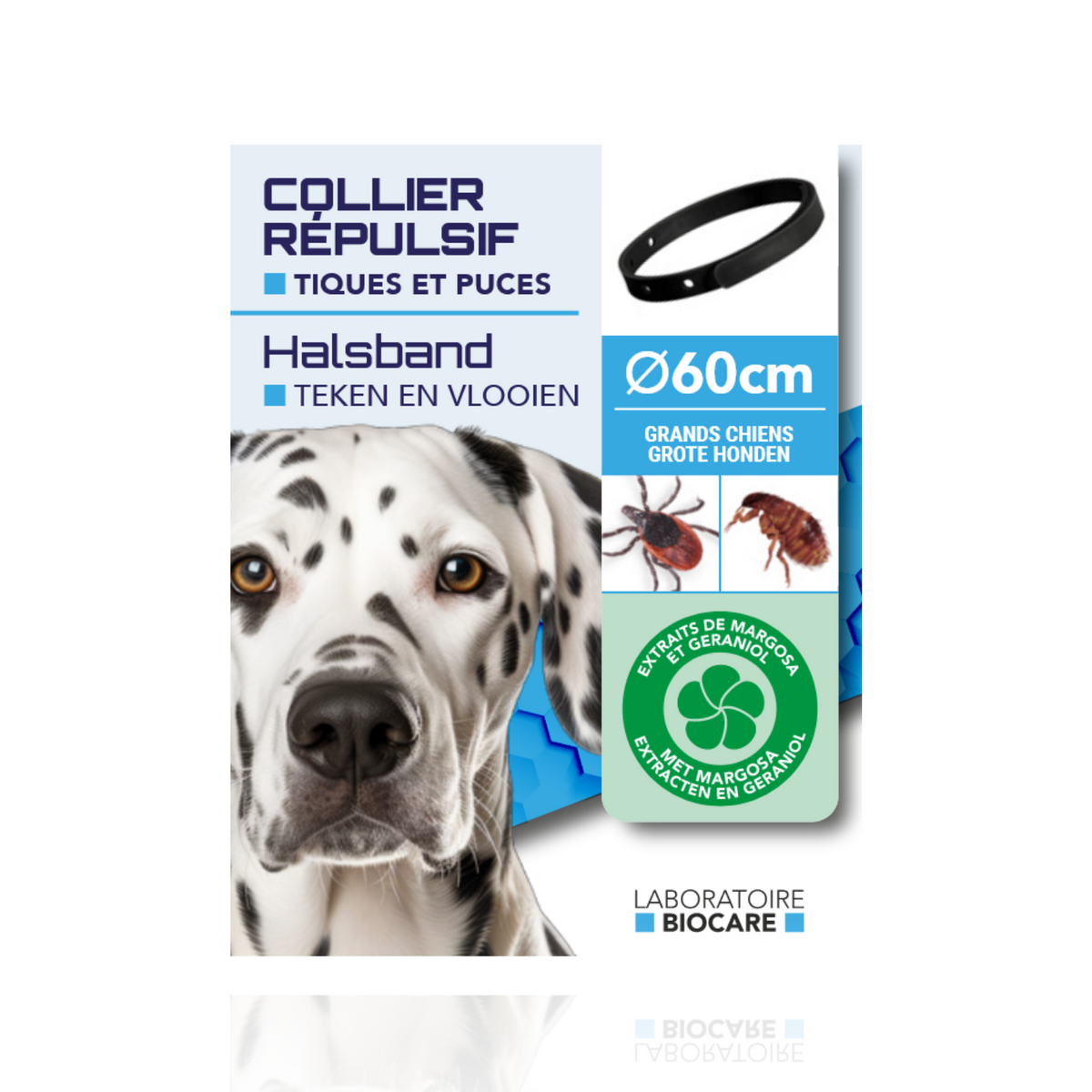 Collier répulsif pour chien - Anti-Puces & Tiques