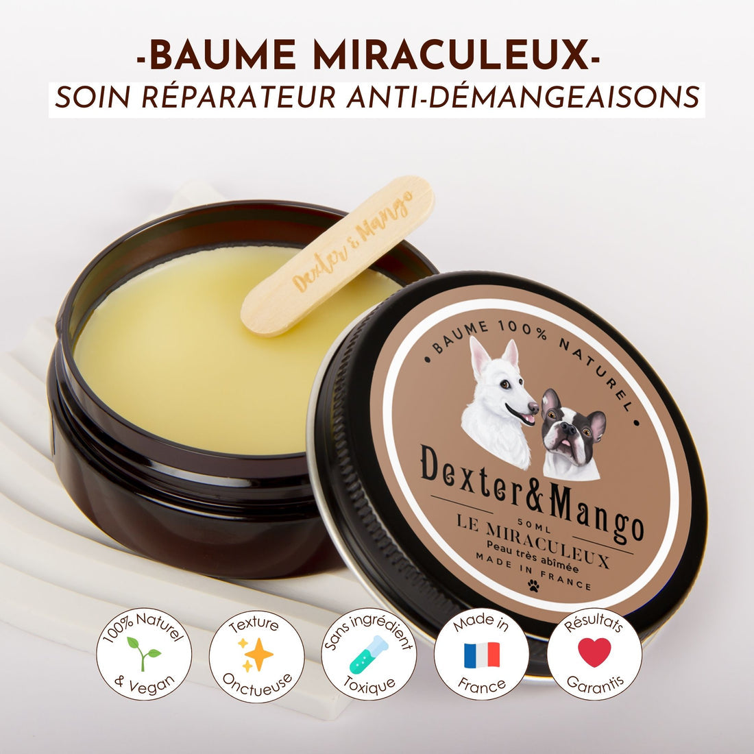 Baume anti démangeaison pour chien : Le Miraculeux