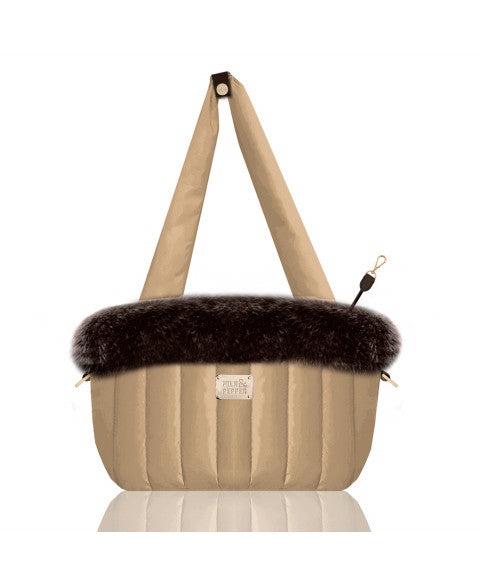 Sac Nanouk toffee – sac de transport pour chien | Milk & Pepper