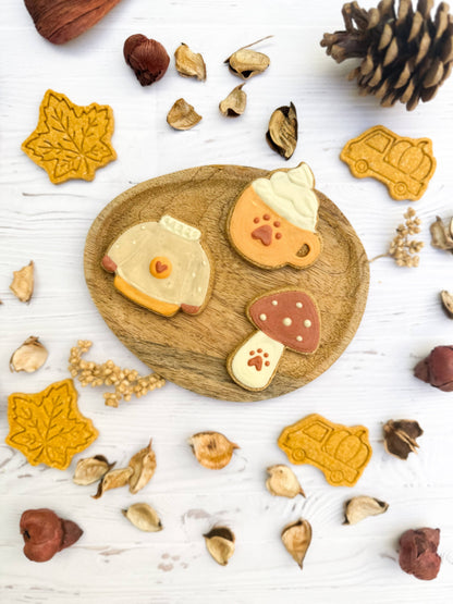 Biscuits pour chien automne – 3 biscuits glacés