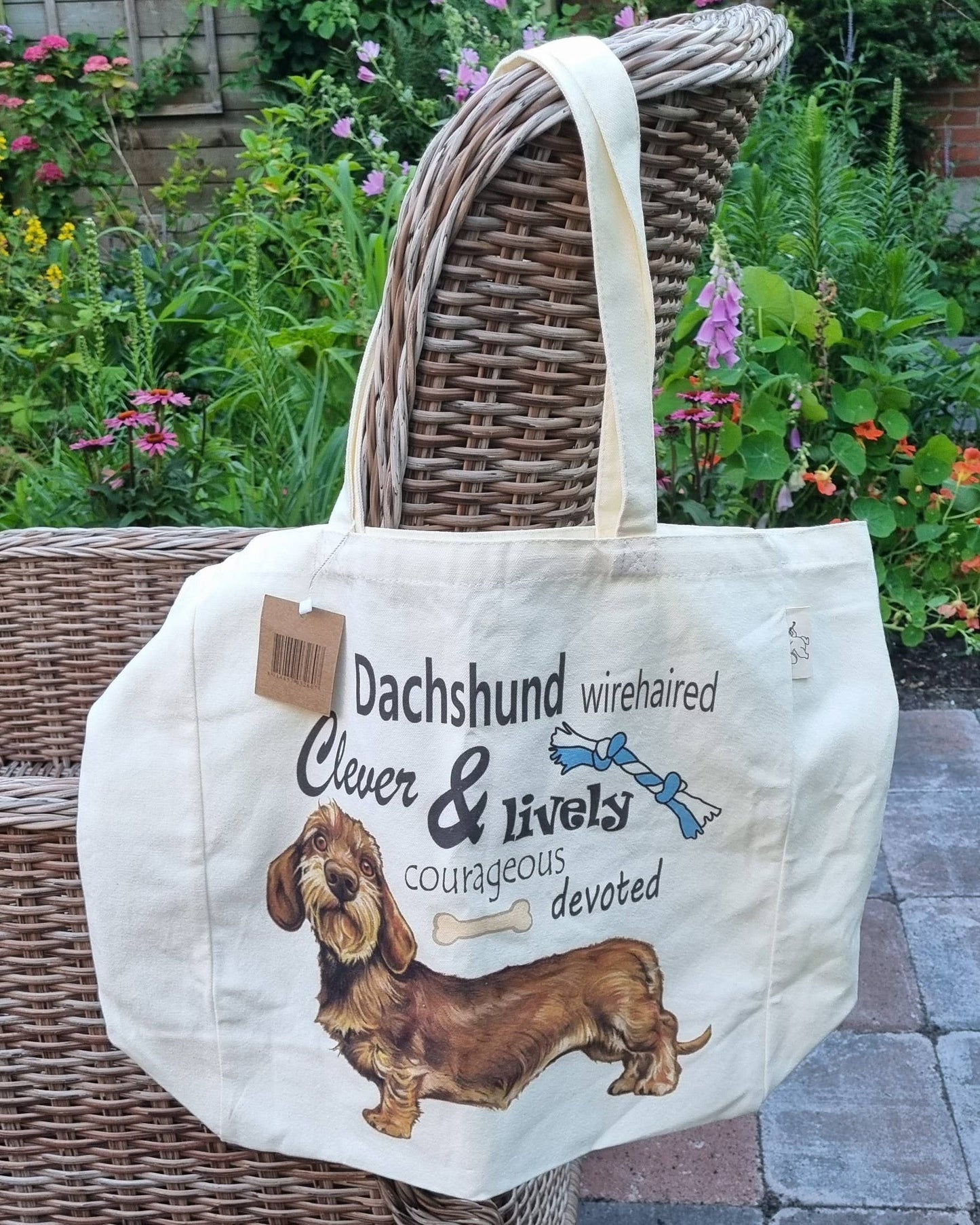 Sac en coton - Teckel (avec texte)