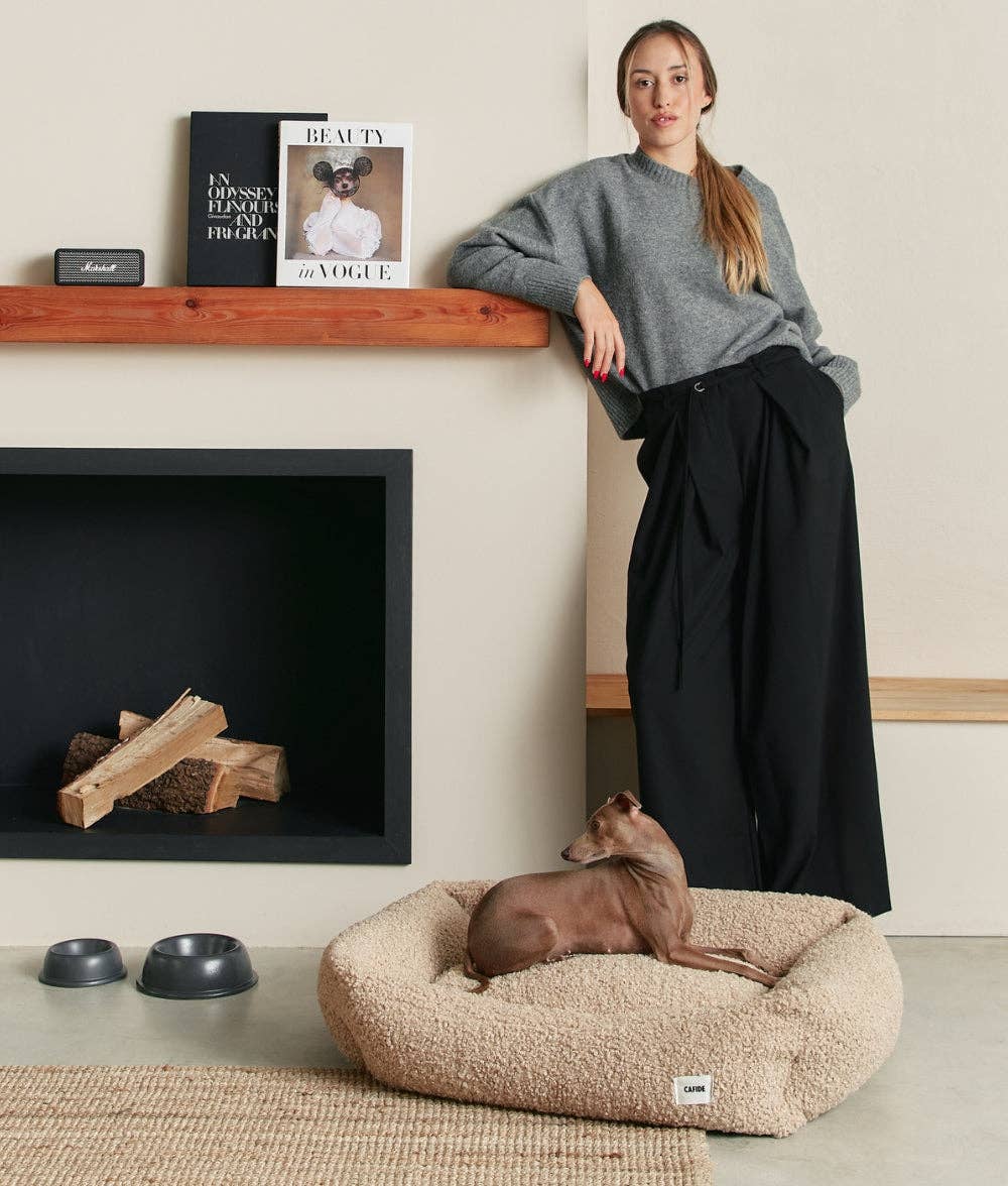 Lit pour chien de bouclette beige, Snozy