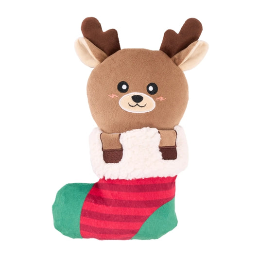 EcoZippy Holiday Stocking Reindeer