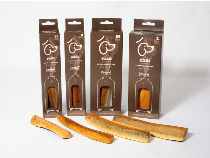Bois de cerf biseau fumé