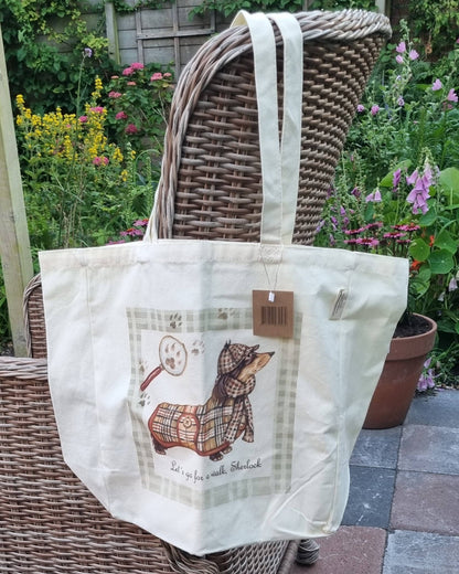 Sac en coton - Teckel Sherlock