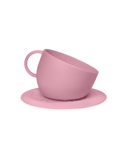Ensemble gamelle design 2,5 L et tapis – Rose