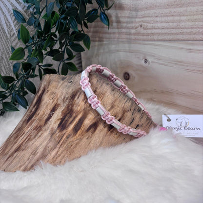 Collier anti-tiques naturel - Rose clair