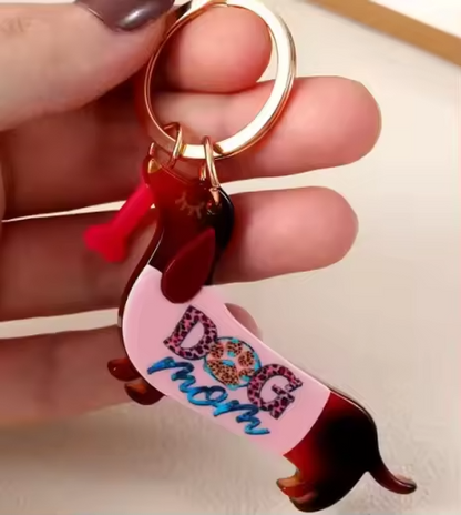 Porte-clés Teckel en acrylique